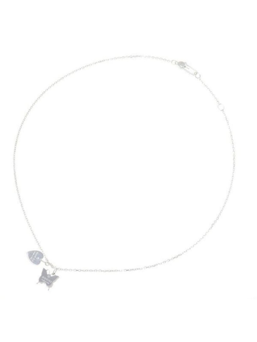 Gucci Butterfly Necklace Silver